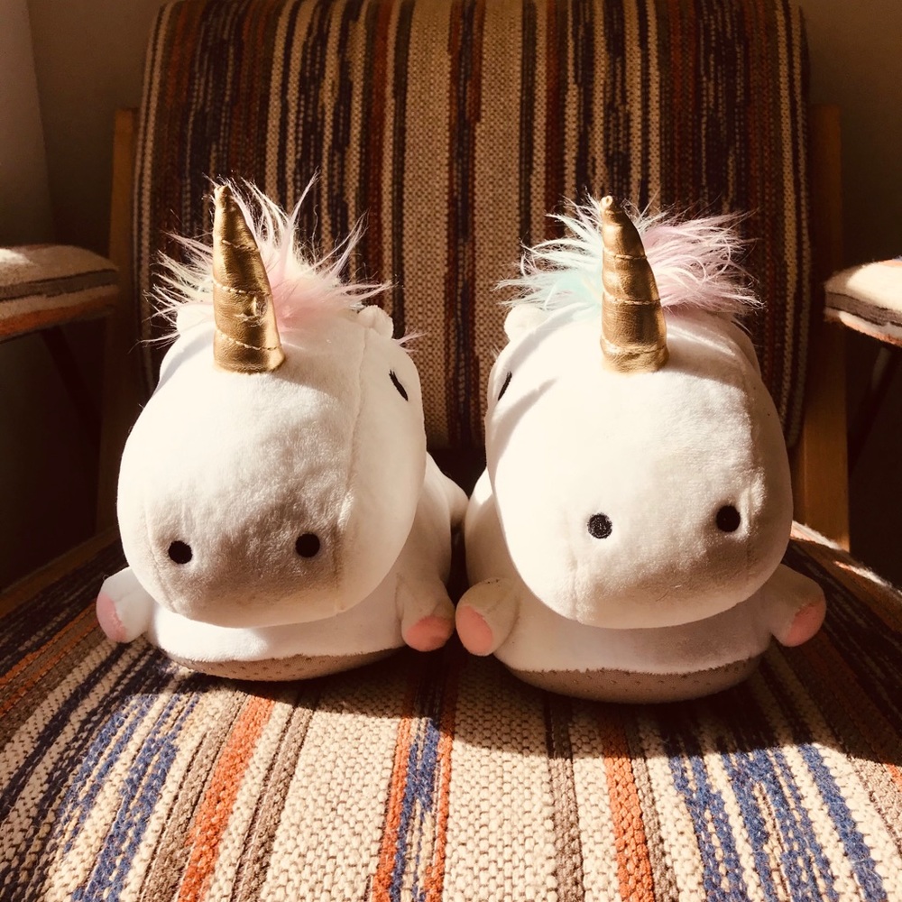 Unicorn light up slippers
